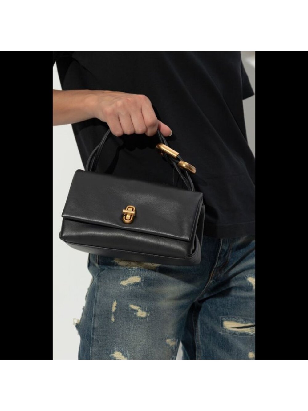 Marc Jacobs The Mini Dual Top Handle Bag Black OS - Picture 7 of 14